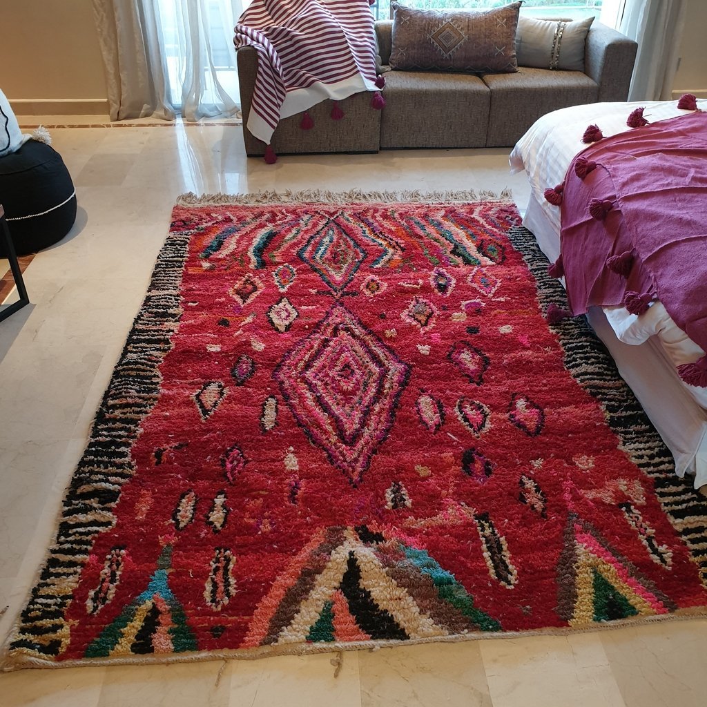 SALDIA | 9'7x6'4 Ft | 3x2 m | Moroccan Colorful Rug | 100% wool handmade - OunizZ