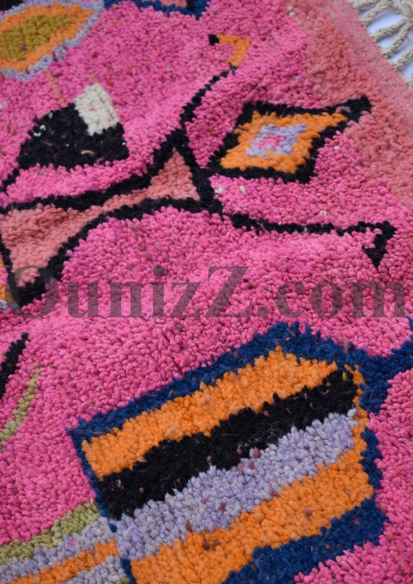 TADLAGHT | Boujaad Rug | 100% wool handmade in Morocco - OunizZ