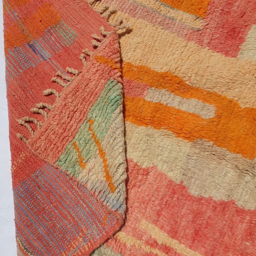 TAKLI | 6'3x4'7 Ft | 190x140 cm | Moroccan Colorful Rug | 100% wool handmade - OunizZ