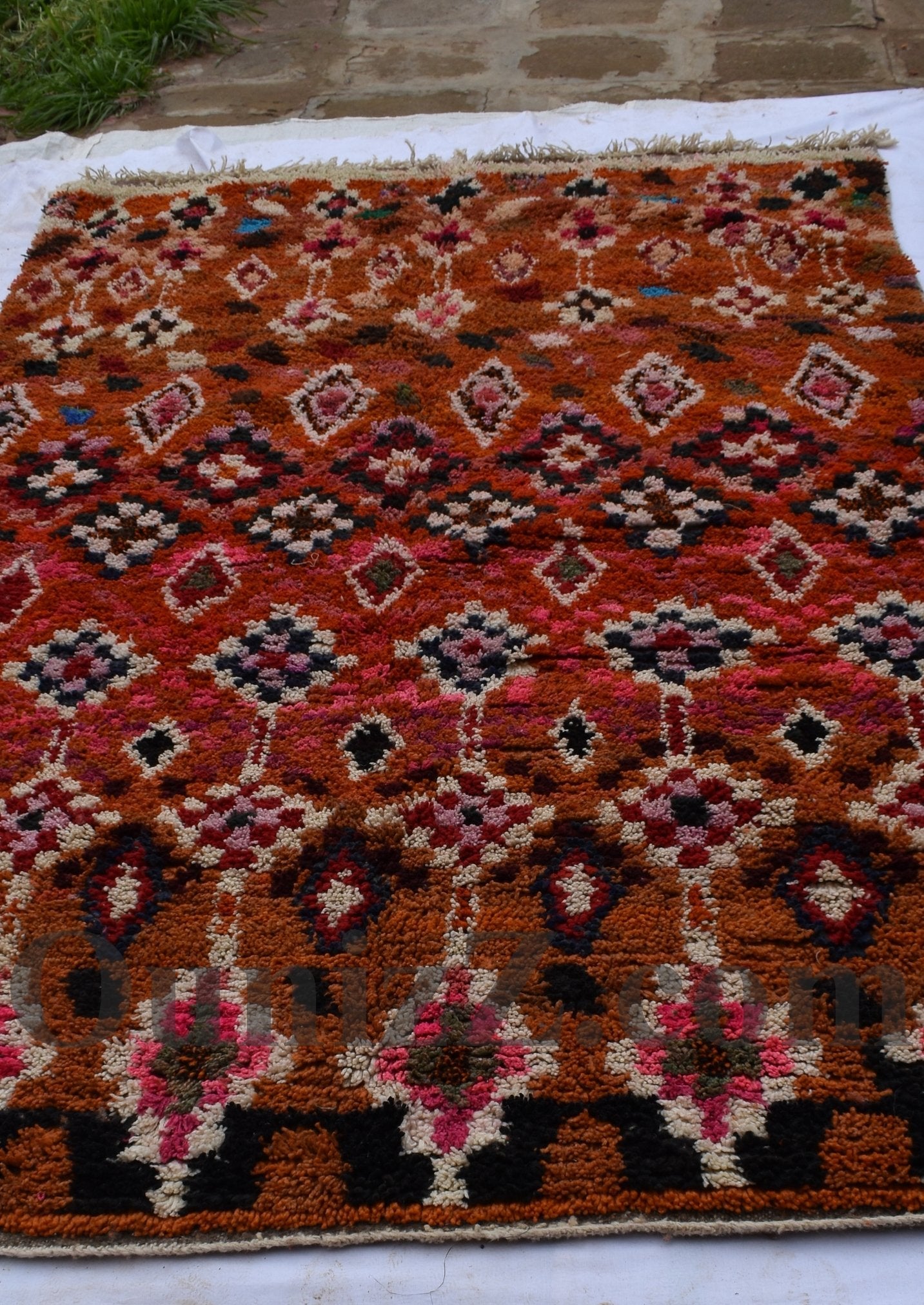 TIMZGUIDA | Boujaad Rug | 100% wool handmade in Morocco - OunizZ