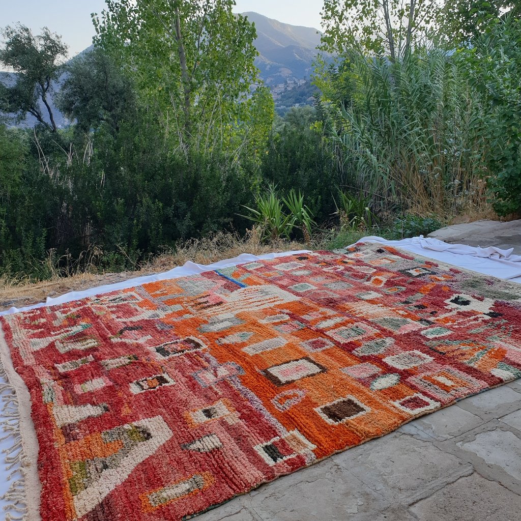 YUSRA | Boujaad Rug 10x12'5 Ft | 4x3 m | 100% wool handmade in Morocco - OunizZ